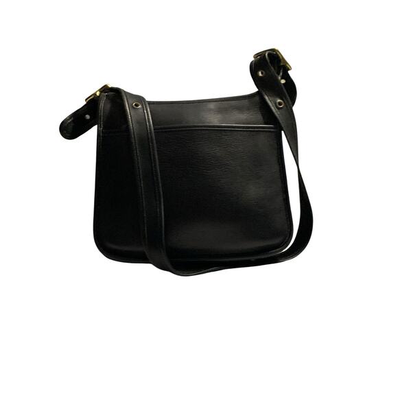VINTAGE COACH l Black Classic Legacy Zip Shoulder Crossbody Handbag Purse 90s - Picture 1 of 16